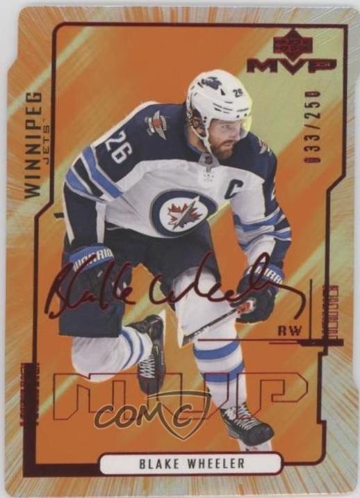Blake Wheeler #39 2020 Upper Deck MVP 20th Anniversary Hockey