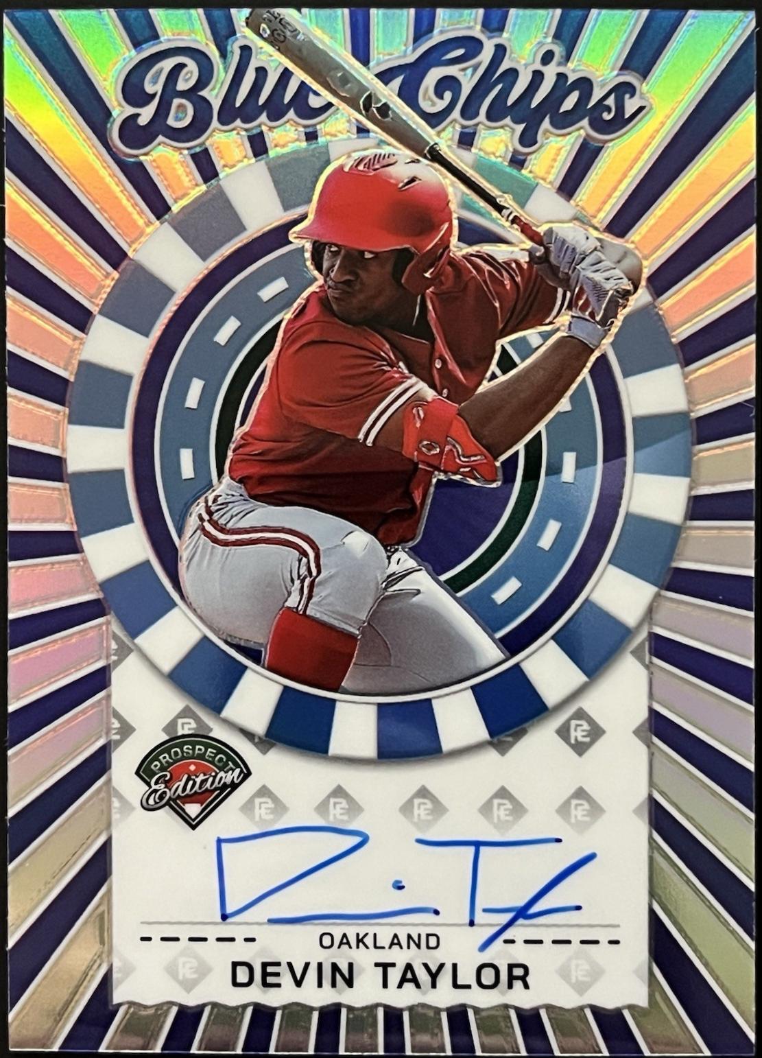 Devin Taylor #BCS-DT 2025 Panini Prospect Edition Blue Chips Signature Baseball