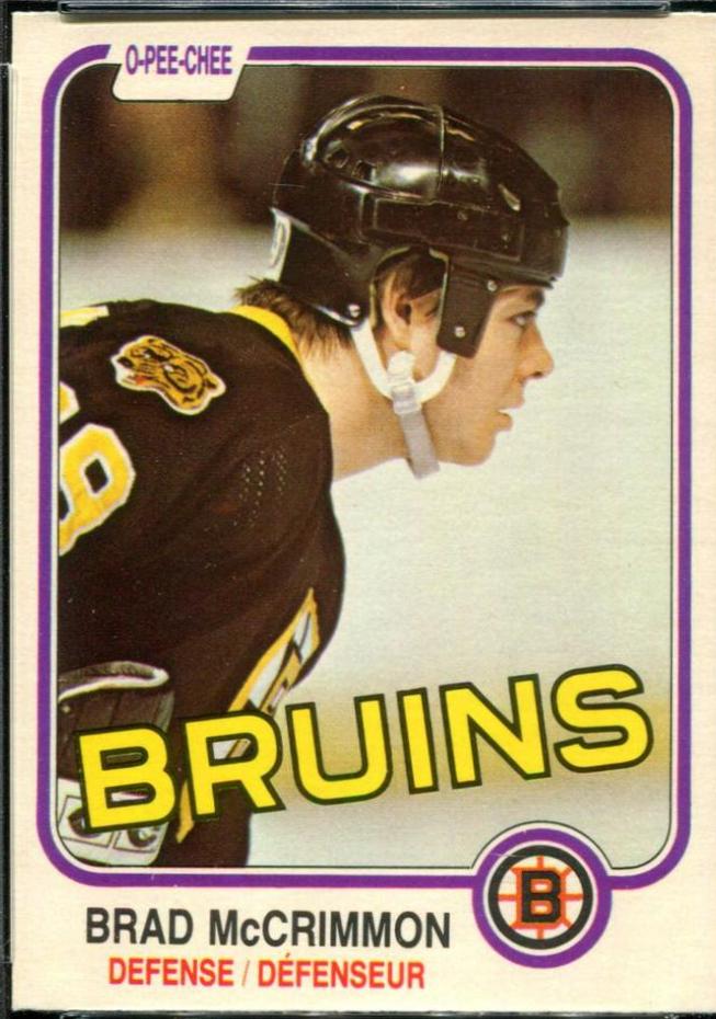 Brad McCrimmon #15 Hockey Cards 1981 O-Pee-Chee
