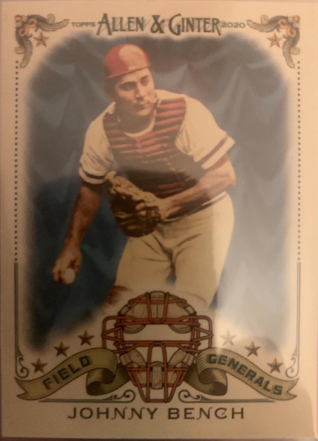 Johnny Bench #FG-2 Baseball Cards 2020 Topps Allen & Ginter Field Generals