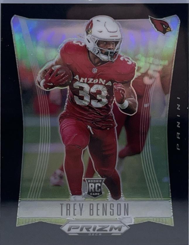 Trey Benson #8 Football Cards 2024 Panini Prizm Deca