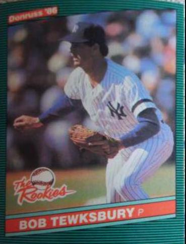 Bob Tewksbury #8 Baseball Cards 1986 Donruss Rookies