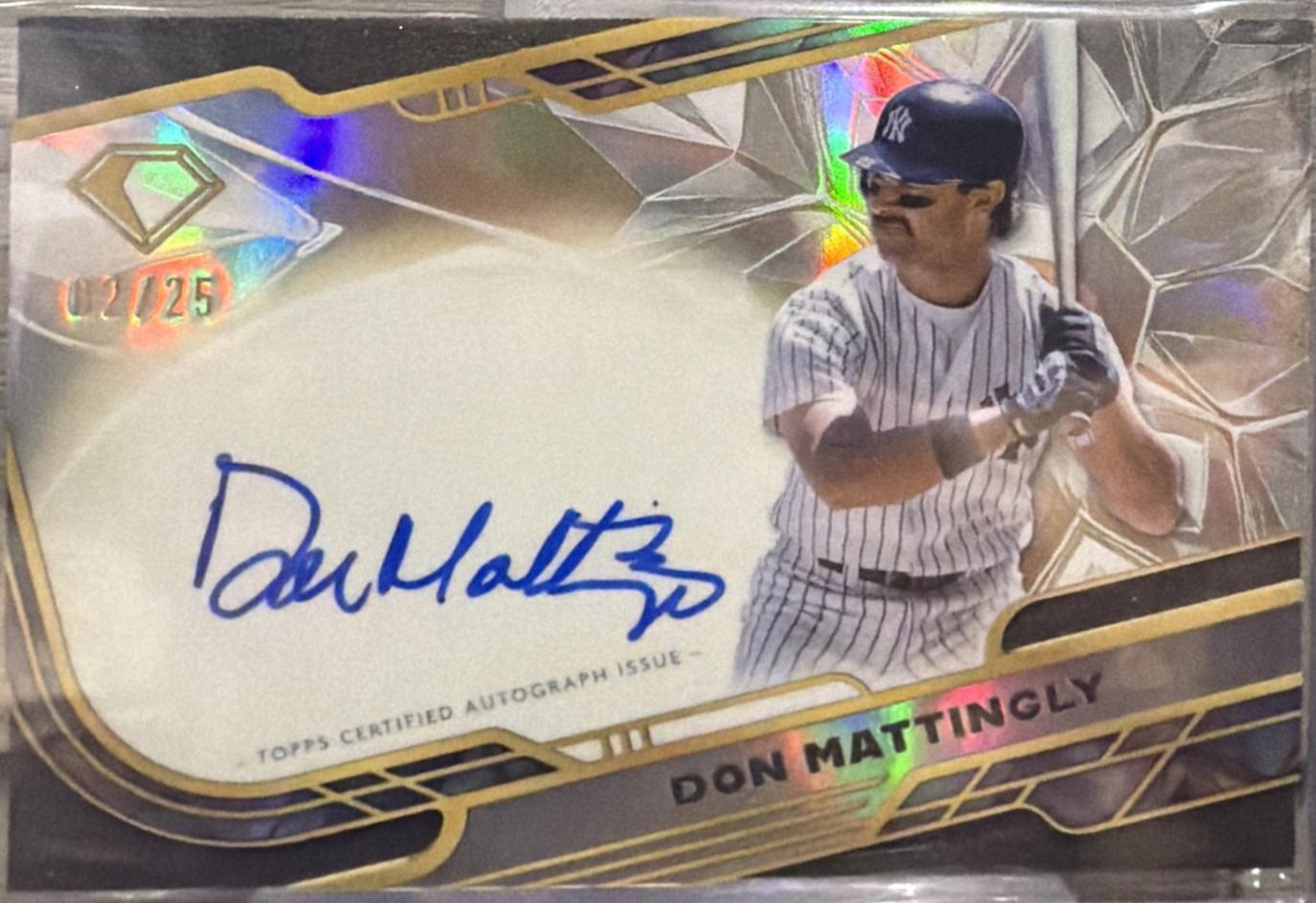 Don Mattingly #ACC-DMA 2025 Topps Diamond Icons Chrome Autograph Baseball