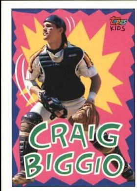 Craig Biggio #43 Baseball Cards 1992 Topps Kids