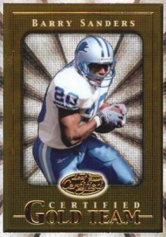 Barry Sanders #CGT4 Football Cards 2000 Leaf Certified Gold Team