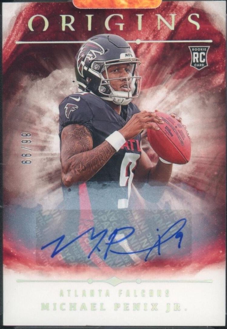 Michael Penix Jr. #124 Football Cards 2024 Panini Origins Rookie Signature