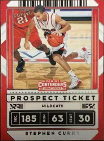 Stephen Curry #1 Basketball Cards 2020 Panini Contenders Draft Picks