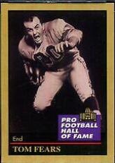 Tom Fears #40 Football Cards 1991 Enor Pro HOF