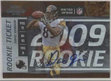 David Johnson #160 2009 Playoff Contenders Football