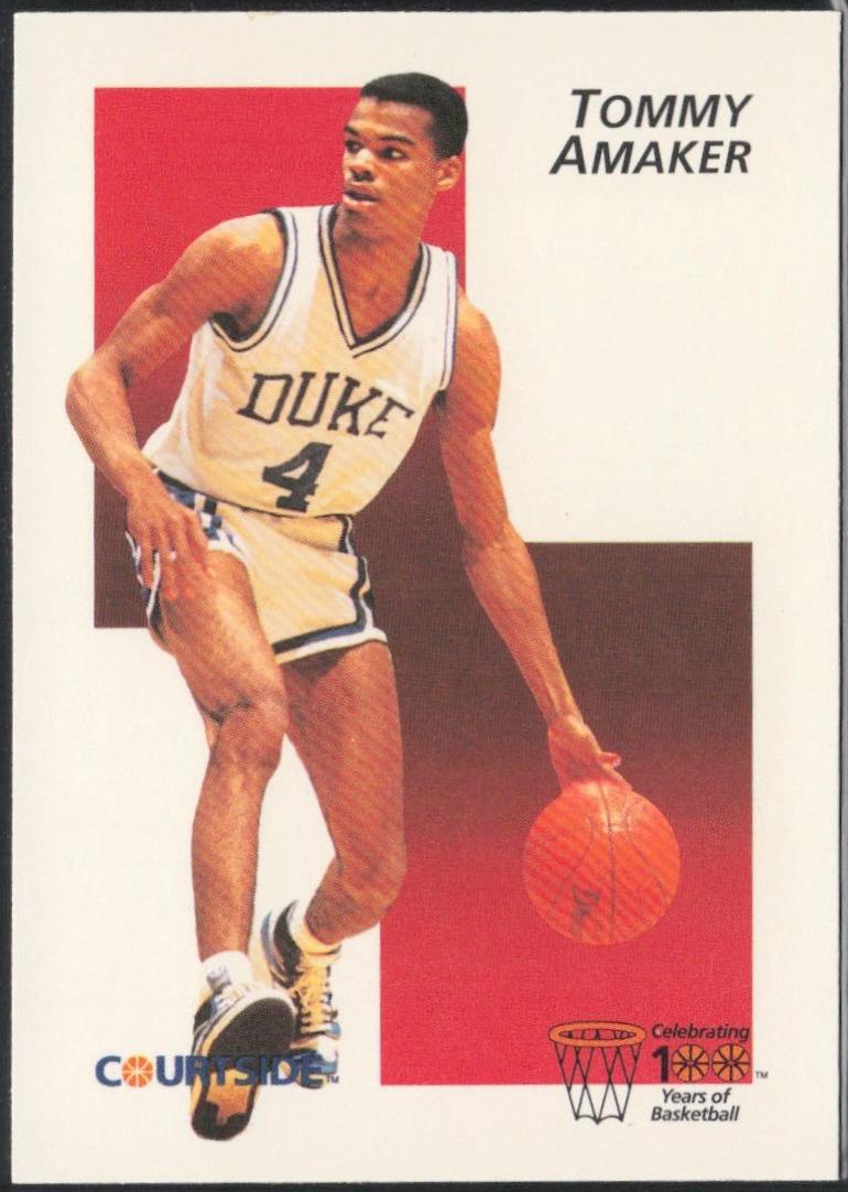 Tommy Amaker #1 1992 Courtside Flashback Basketball