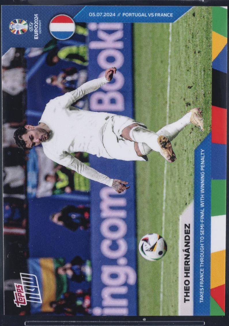 Theo Hernandez #47 2024 Topps Now UEFA Euro
