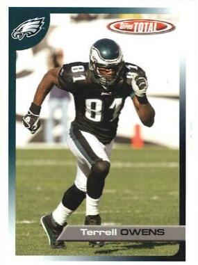 Terrell Owens #7 Football Cards 2005 Topps Total