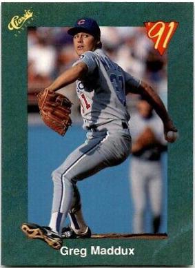 Greg Maddux #T52 1991 Classic Four Sport Baseball