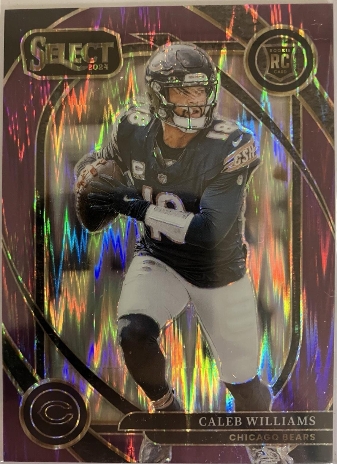 Caleb Williams [Purple Prizm Shock] #216 Prices | 2024 Panini