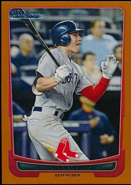 Jacoby Ellsbury #20 Baseball Cards 2012 Bowman