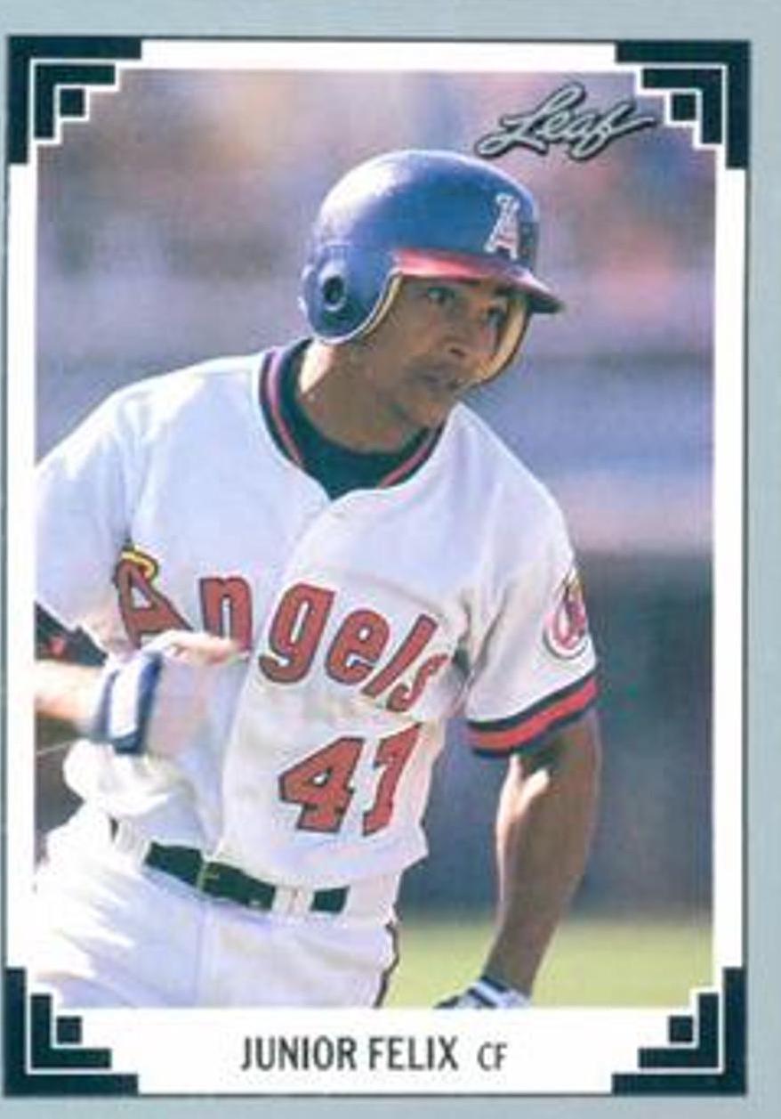 Junior Felix #435 Baseball Cards 1991 Leaf