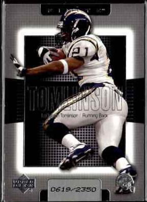 LaDainian Tomlinson #21 Football Cards 2003 Upper Deck Finite