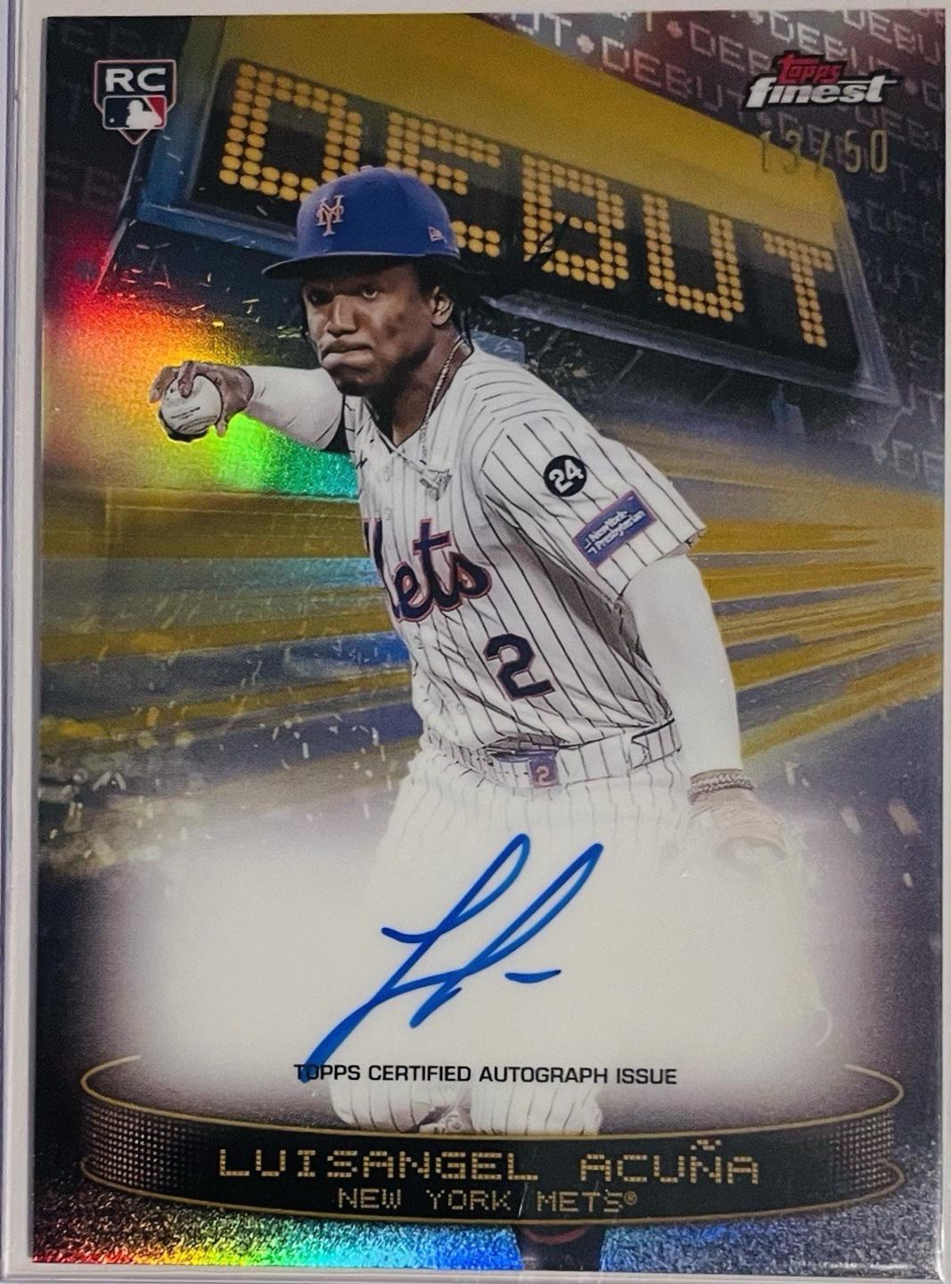 Luisangel Acuna [Gold Refractor] #DAV-LA