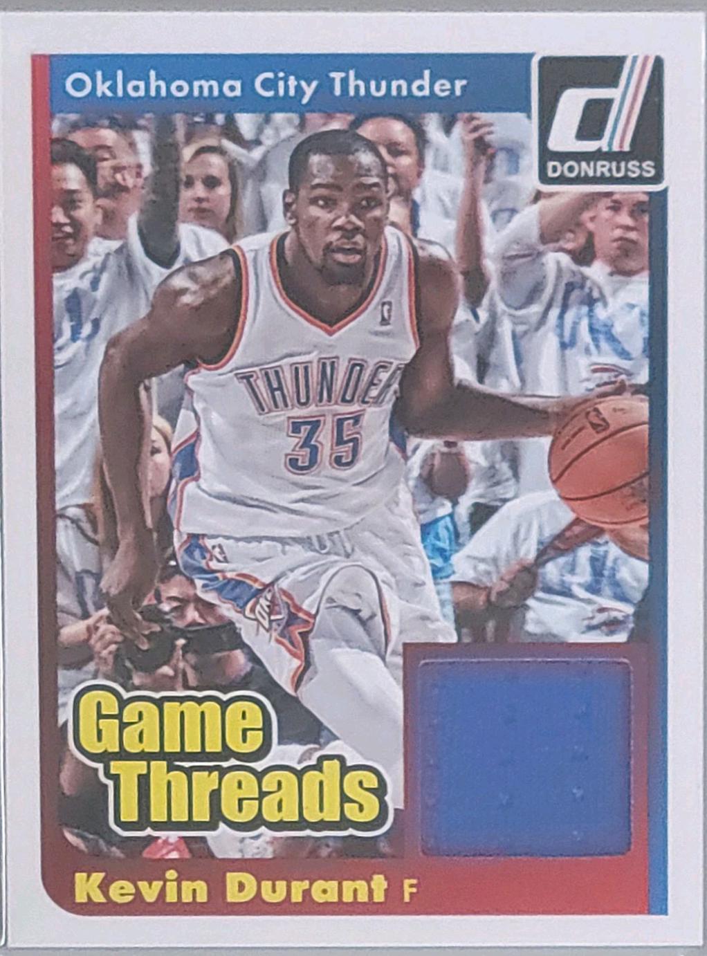 Kevin Durant #11 Basketball Cards 2014 Panini Donruss Game Threads