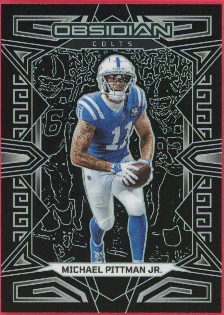 Michael Pittman Jr. #42 Football Cards 2023 Panini Obsidian