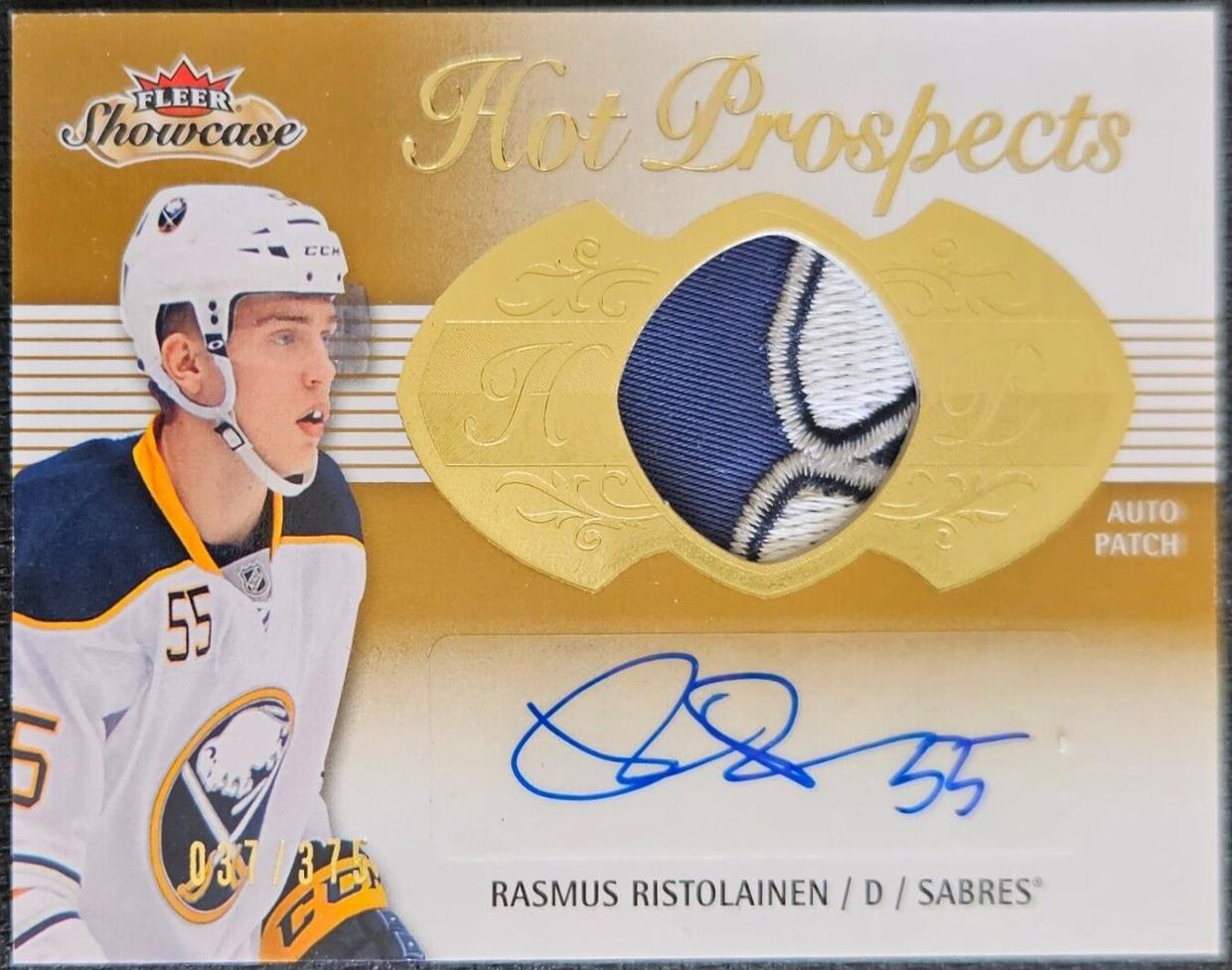 Rasmus Ristolainen [White Hot Jumbo Patch Autograph Patch] #156