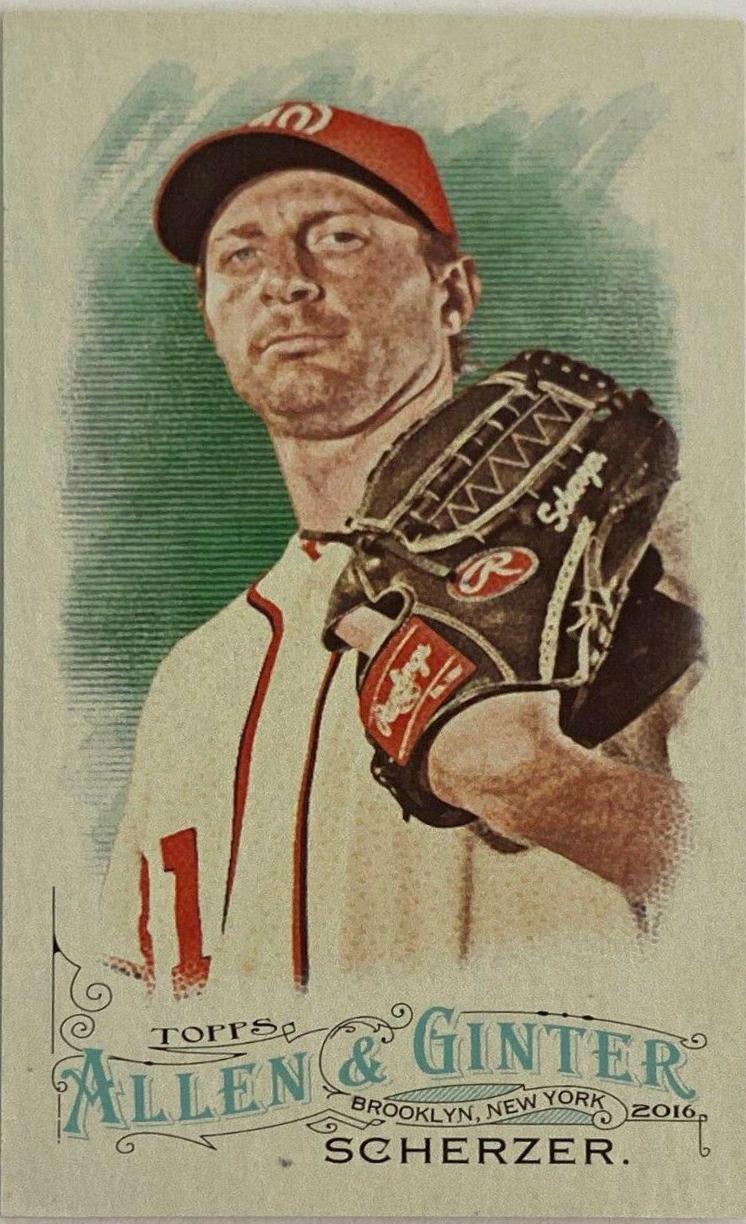 Max Scherzer #396 2016 Topps Allen & Ginter Baseball