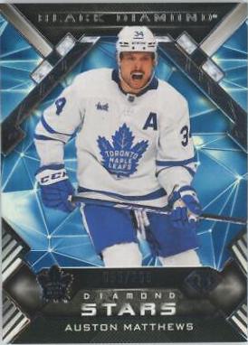 Auston Matthews #BDS-AM Hockey Cards 2022 Upper Deck Black Diamond Stars