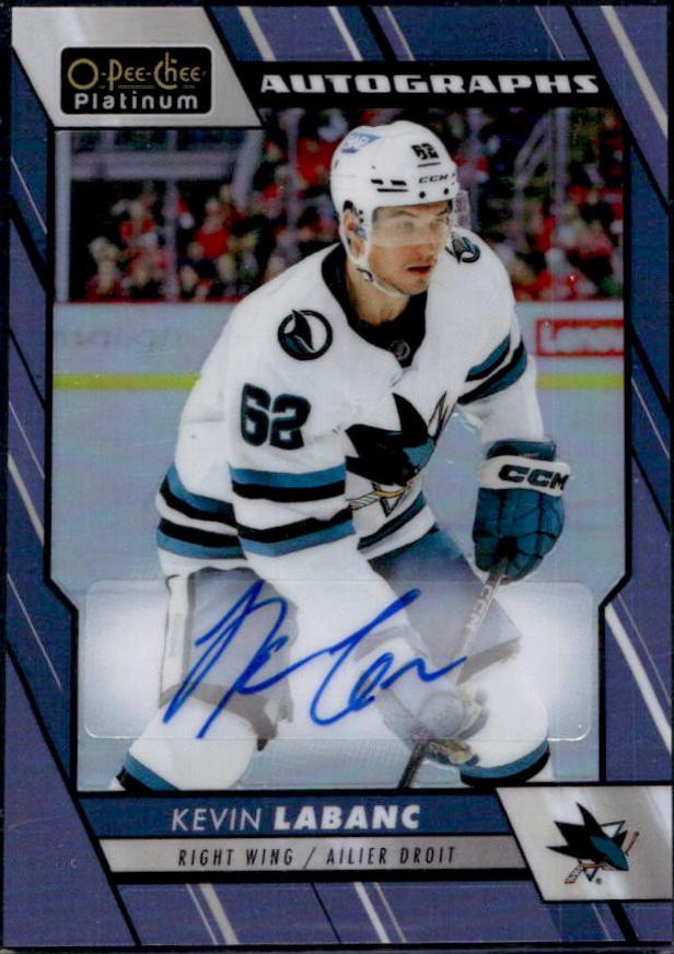 Kevin Labanc #BA-KL Hockey Cards 2023 O-Pee-Chee Platinum Blue Rainbow Autographs