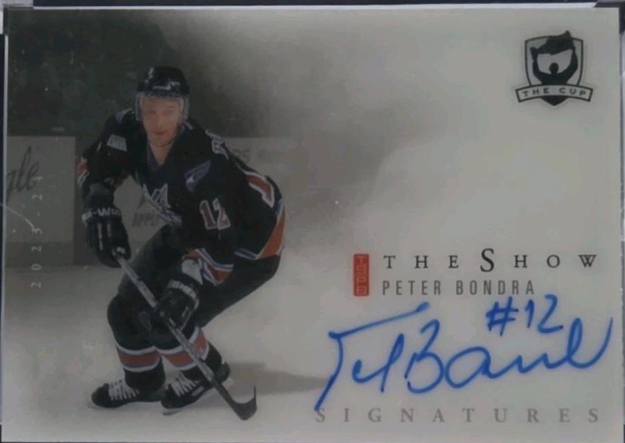 Peter Bondra #SW-PB 2023 Upper Deck The Cup Show White Autograph Hockey