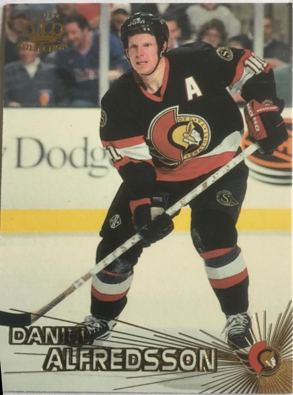 Daniel Alfredsson #58 Hockey Cards 1997 Pacific Crown