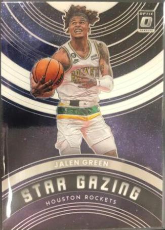 Jalen Green #2 Basketball Cards 2022 Panini Donruss Optic Star Gazing