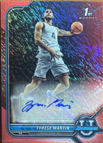Tyrese Martin [Red Shimmer Refractor] #BCPA-TM