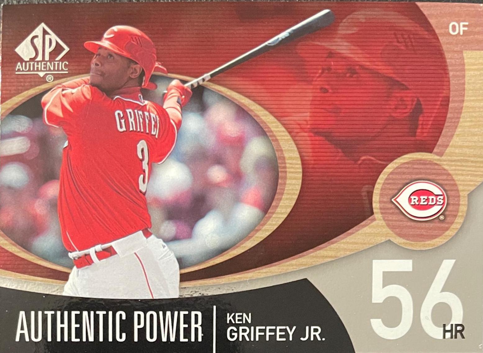 Ken Griffey Jr #AP-29 Baseball Cards 2007 SP Authentic Power