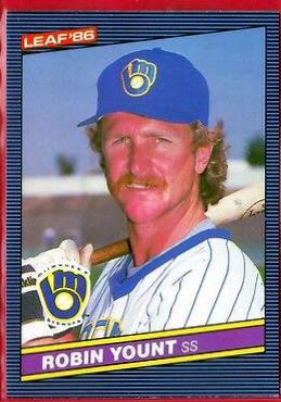 Robin Yount #31 Baseball Cards 1986 Leaf