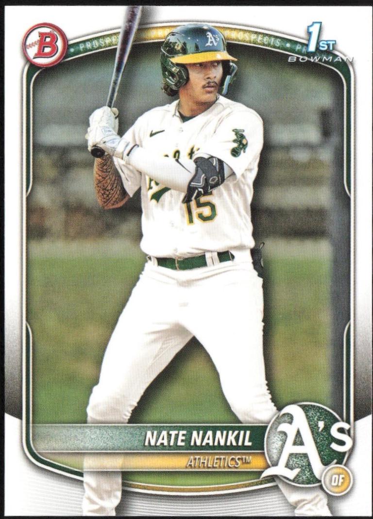 Nate Nankil #BP-102 Baseball Cards 2025 Bowman Prospects