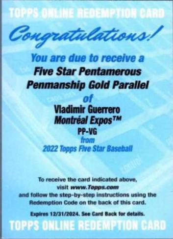 Vladimir Guerrero [Gold] #PP-VG