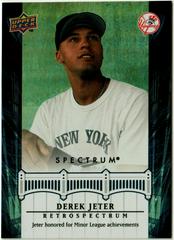 Derek Jeter #DJ4 Baseball Cards 2008 Upper Deck Spectrum Jeter Retrospectrum Prices