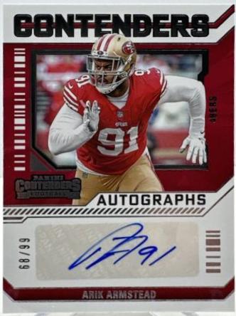 Arik Armstead #4 Football Cards 2023 Panini Contenders Autograph