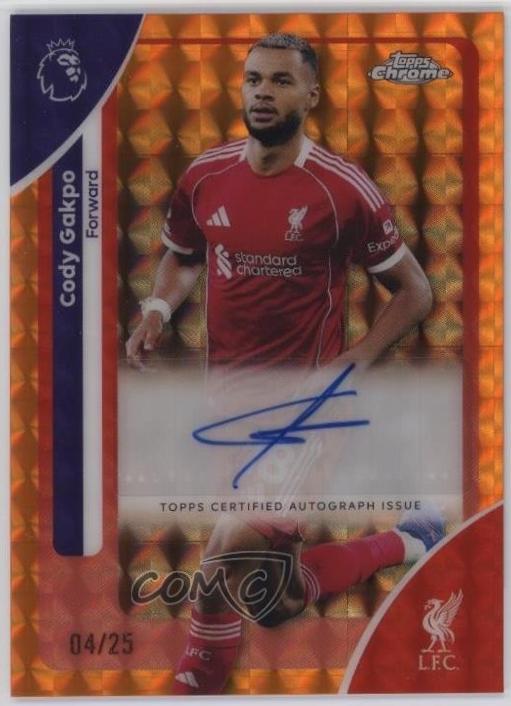 Cody Gakpo #CA-CG 2025 Topps Chrome Premier League Autograph