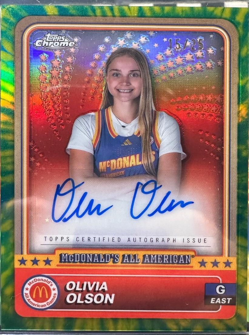 Olivia Olson [Tie-Dye Autograph Refractor] #8