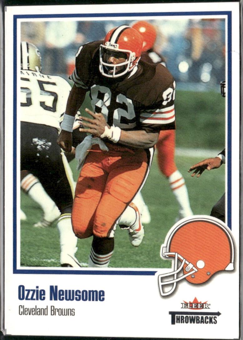 Ozzie Newsome #28 Football Cards 2002 Fleer Throwbacks