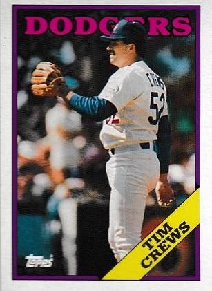 Tim Crews #57 Baseball Cards 1988 Topps