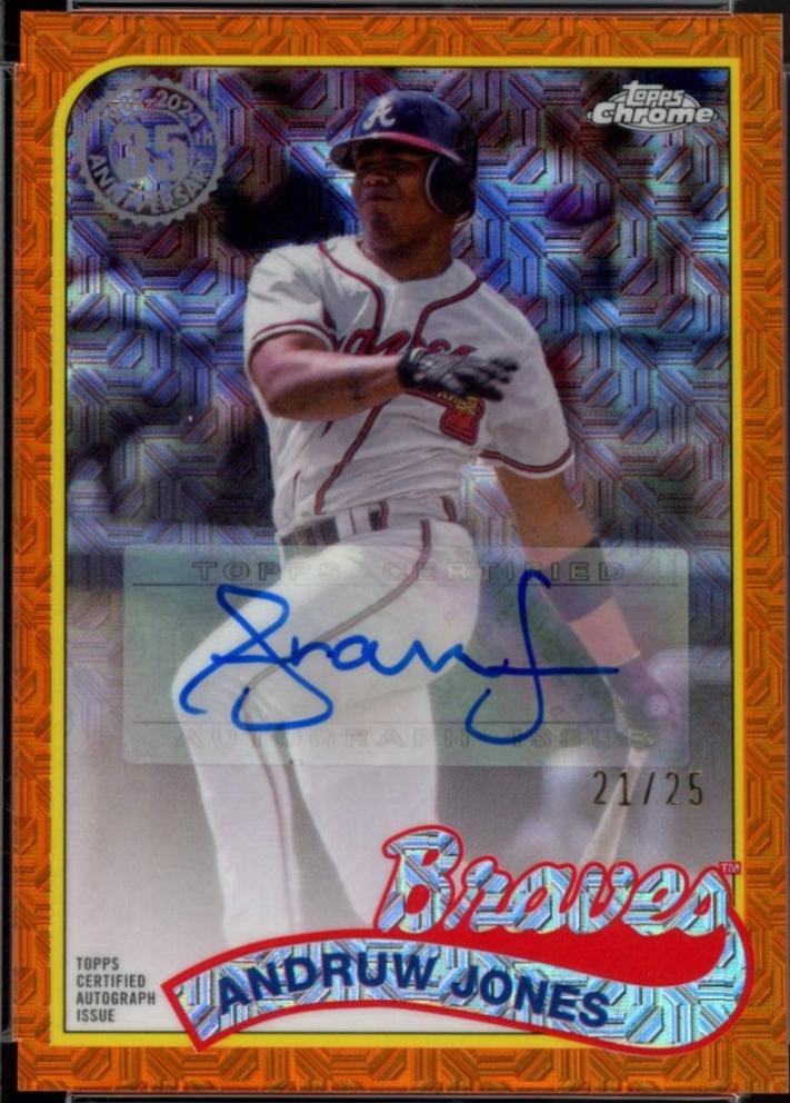 Andruw Jones [Orange Autograph] #T89CU-AJ