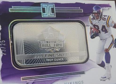 Randy Moss #18 Football Cards 2023 Panini Impeccable Silver Hall of Fame