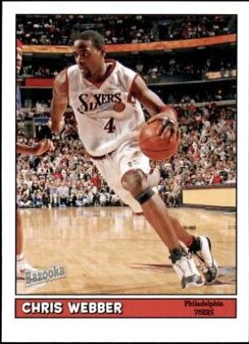 Chris Webber #40 Basketball Cards 2005 Topps Bazooka