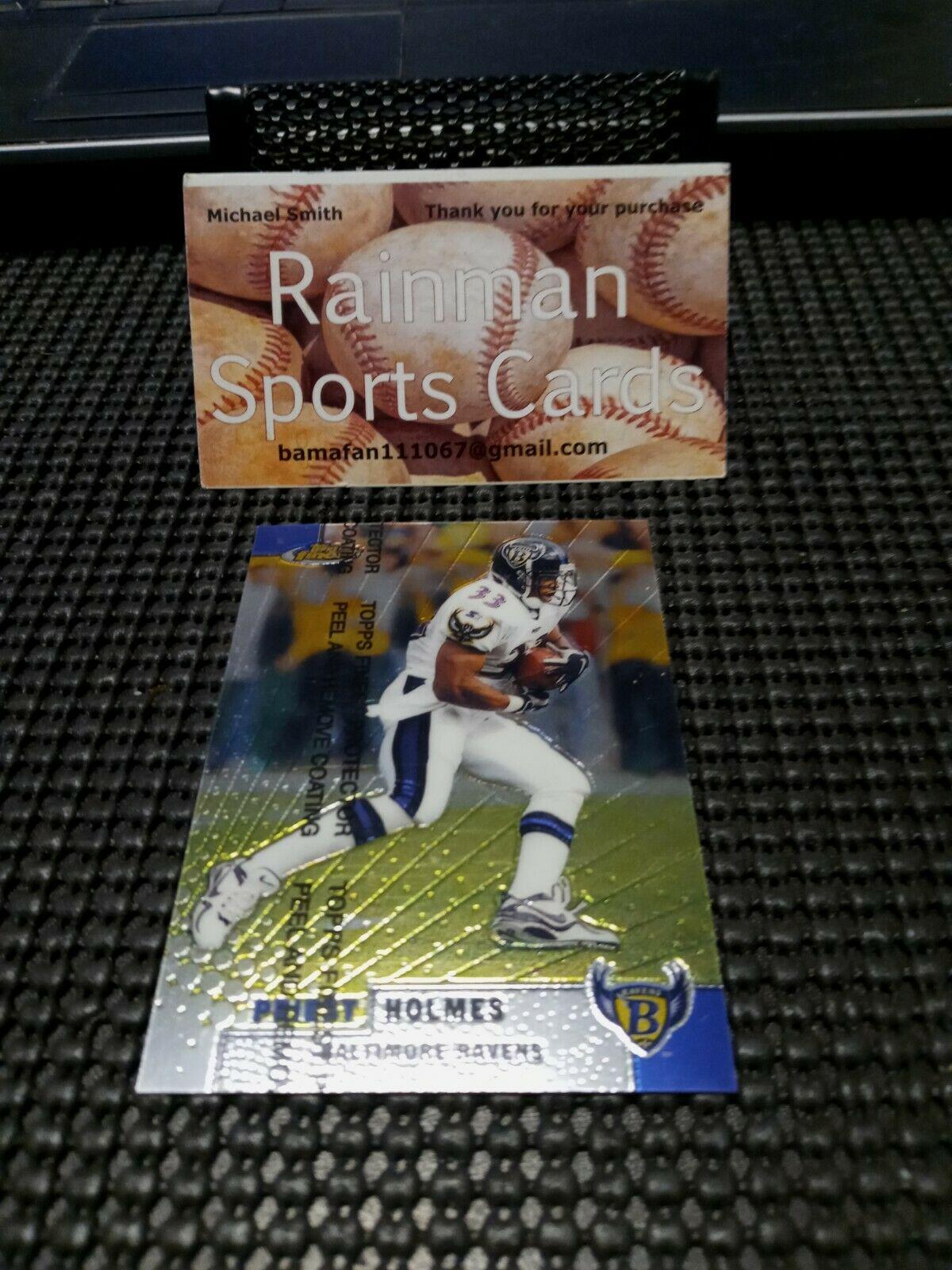 Priest Holmes #2 Football Cards 1999 Topps Finest