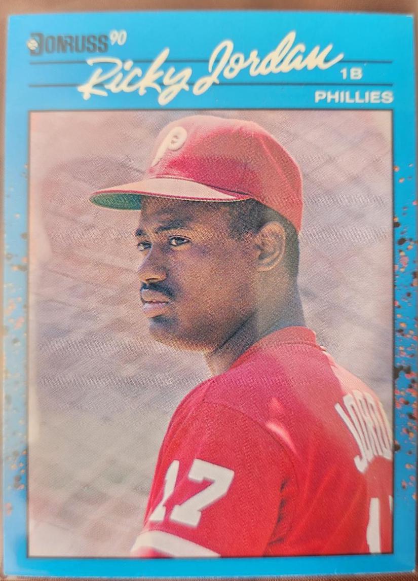 Ricky Jordan #8 Baseball Cards 1990 Donruss Best NL