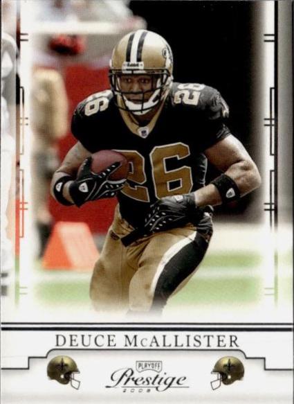 Deuce McAllister #62 2008 Playoff Prestige Football