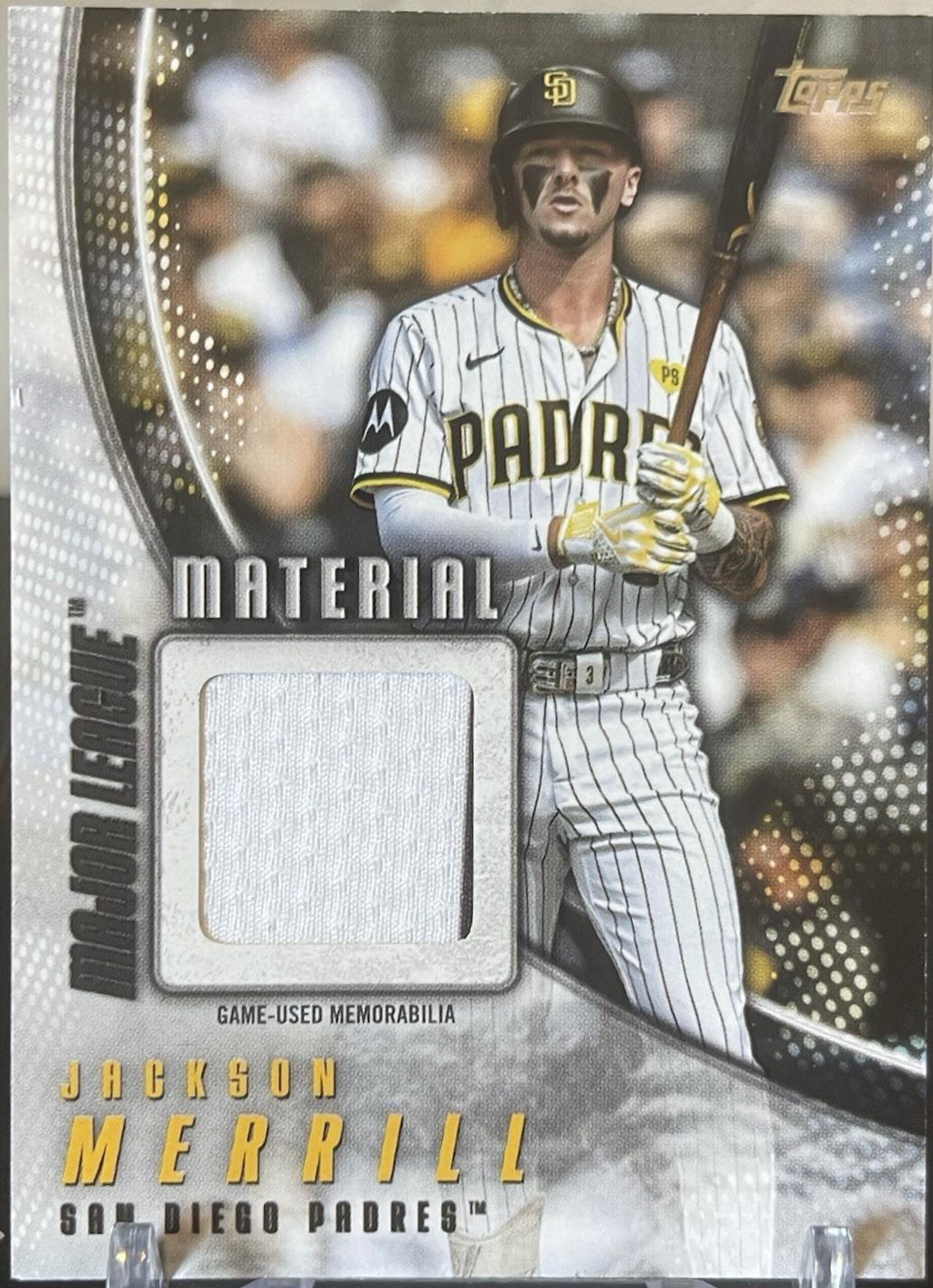2025 Topps Major League Material Jackson Merrill #MLM2-JM card