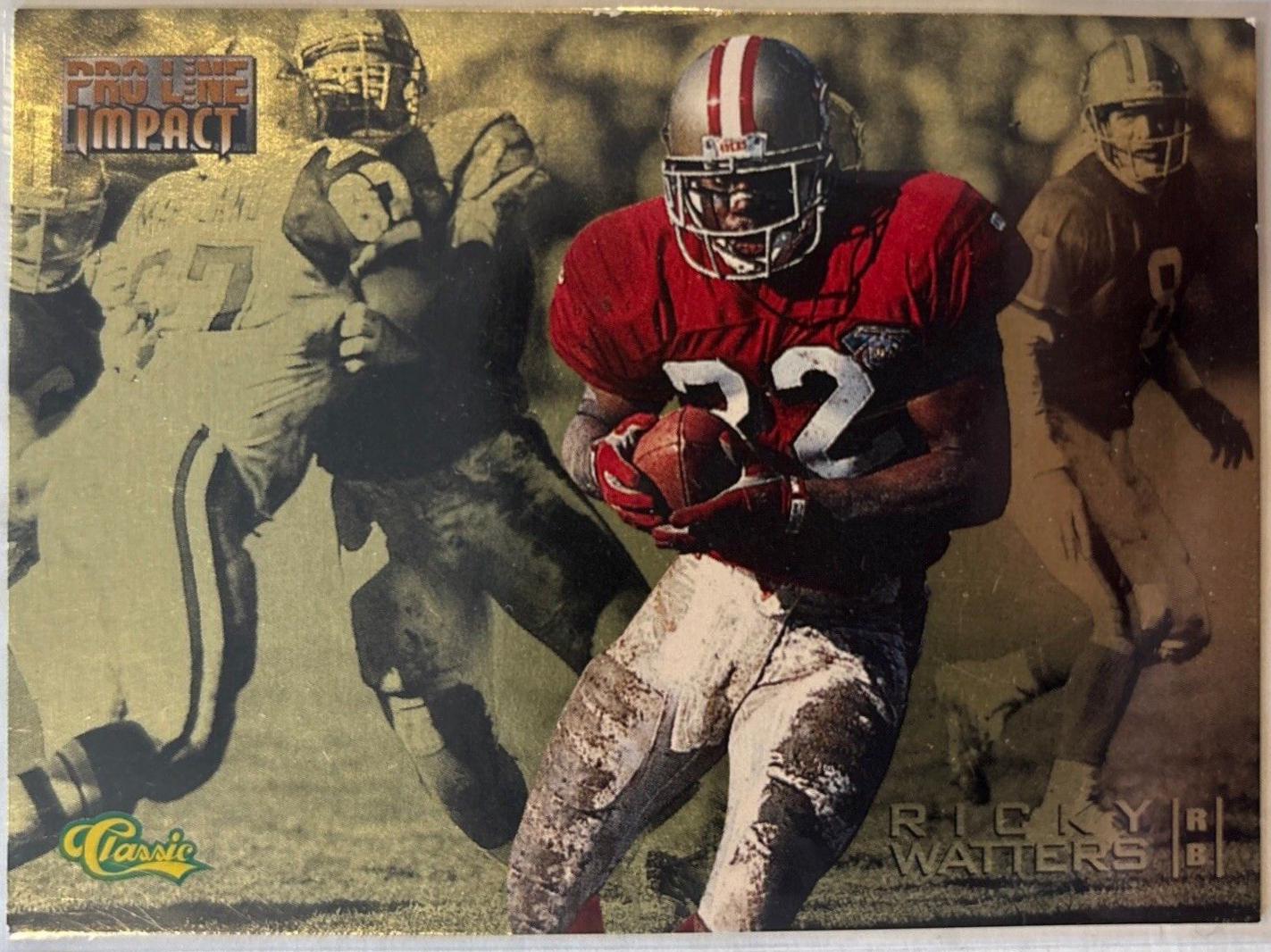 Ricky Watters #I-19 Football Cards 1995 Pro Line Impact